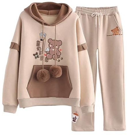 Conjuntos ropa niñas Conjunto de 2 trajes invierno para niña Sudadera Tops Pantalones letras estampadas moda, personalidad chándal viaje Piezas