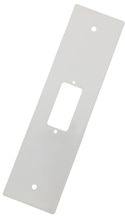 Placca cieca 185 mm copri foro avvolgibile motore tapparella avvolgitore (Argento)