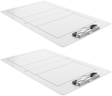 VICASKY Lavagna per Allenatori di Pallavolo 2Pezzi in PVC Leggera per Pianificazione Tattica e Formazione Squadre Competizione Indoor
