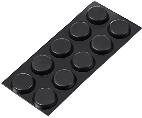 haggiy Tampon Élastique - Ø13mm/4mm, Noir (2x10 pcs) | Autocollant, rond