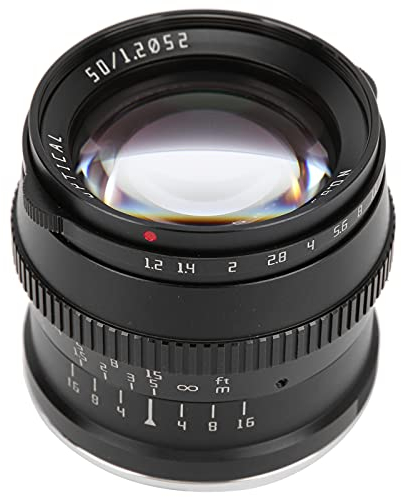 Objectif 50mm F1.2, Grand Objectif Manuel à Monture L Compatible avec Les Appareils Photo SL/SL2/SL2S, Grand Objectif d'Apertue en Verre Optique pour la Photographie de Portrait