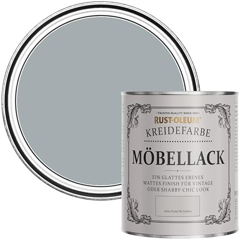 Rust-Oleum Grey Upcycled Furniture Paint in Chalky Finish - Mineral Grey 750ml