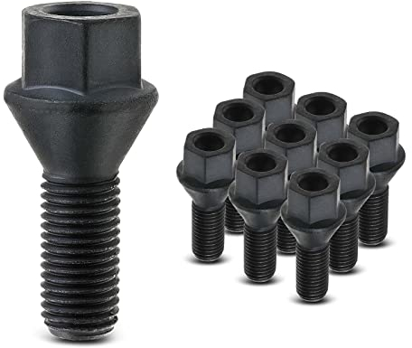 Frankberg 10x Radbolzen Vorne Hinten Kompatibel mit 3er E21 315 316 318 320 323 1975-1984 5er E12 518 520 525 528 535 1972-1981 Replace# 36136781150