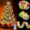 Weihnachtsband Lichter,5M 50 LED Glänzende Band Lichterkette,Schleife Weihnachtsbaum Lichter,Weihnachtsbaum Band,für Indoor Outdoor Weihnachtsbaumschmuck,Party,Hochzeit,Urlaubsdeko