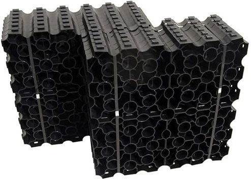 Base Kit for Shed 7ft x 7ft - Plastic Grid System for Shed, Log Cabin, Summerhouse - Garden Shed Base Grid w/Weed Fabric Membrane for Gravel Grids