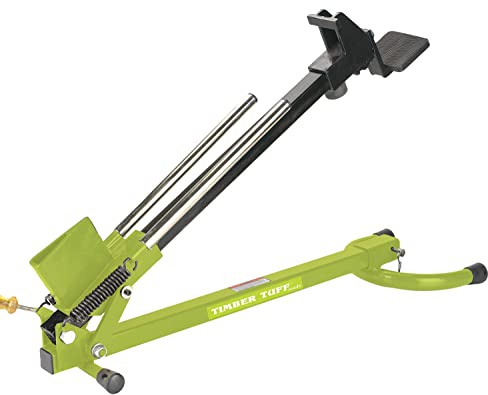 Timber Tuff TMW-84 Foot-Operated Kindling Splitter with Step Ratchet - for Campfires, Wood Fireplaces