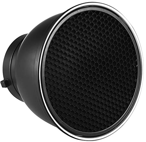 Reflecteur standard Diffuseur Honeycomb Grid Studio Strobe HUIOP Abat-jour diffuseur à réflecteur Standard de 7 pouces, plat avec grille en nid d'abeille à 60 ° pour Flash stroboscopique de Studio à m