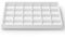Papten 24 Grids Stackable Jewellery Organiser Display Tray Stackers Jewellery Organiser Tray for Necklace Ring Earring (White)