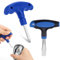2 PCS T Handle 12mm Flat Head Screwdriver, and Torx Screwdriver T-Shaped Handle, Ergonomic Handle Flat Head Slotted Screwdriver, Screwdriver with Plastic Handle for Film Sets