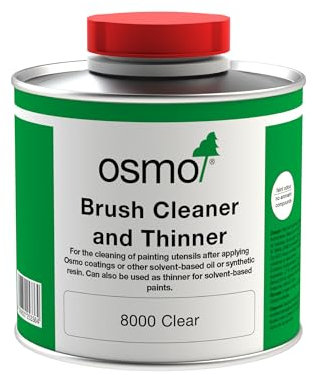 Osmo Brush Cleaner & Thinner 8000 - Paint Brush Cleaner & Paint Thinner, 500ml - Brush Cleaner for Cleaning Paint Brushes, Paint Rollers & Painting Utensils - Suitable for Osmo Wood Oils