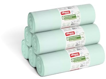 alfapac professionnel - Carton de 100 housses compostables pour bac - 240L