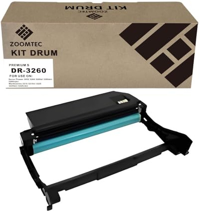 ZOOMTEC Recambio para DR-3260 DR 3260 101R00474 Unidad de Tambor de Imagen Compatible para Impresora Xerox Phaser 3052 3260 3260di 3260dni WorkCentre 3215 3215ni 3225 3225dni (1x Negro)