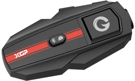 XGP Intercom Moto, Bluetooth Casque Moto avec Multitâche Audio, Partage de Musique, 1000m Système de Communication, Kit Main Libre Moto avec Étanchéité IP67 pour Motocyclette, ATV, 1 Pièce