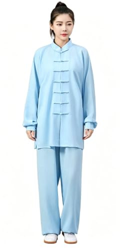 Unisex Chinese Traditional Martial Arts Suit Kung Fu Tai Chi Classic Long Sleeve