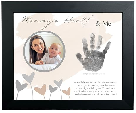 Baby Child Keepsake Handprint Frame with Poetry - Mommy, Daddy, Grandma or Grandpa (Mommy) by The Grandparent Gift Co.
