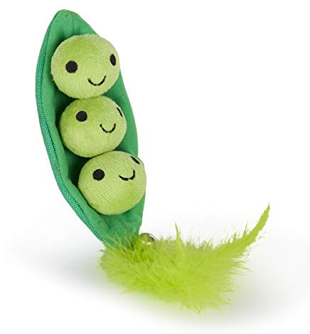 Petface Peas In a Pod Interactive Plush Cat Toy Filled with Catnip