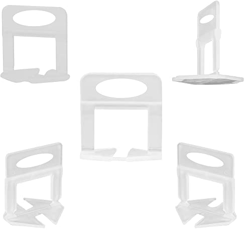 300 Stück Fliesenverlegehilfe, Fliesen nivelliersystem 1mm, Zuglaschen für Fliesen (1mm-Fliesenkeile)