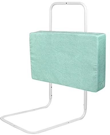 UISEBRT Barrera de cama de 60 cm, para protección contra caídas, altura regulable mediante 5 agujeros, para niños de distintas edades y bebés, verde