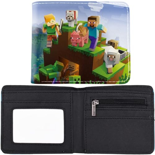 Portefeuille, Garçon Bourse PU Cuir Bourse Wallet Animé Court Enfant Jeu Bourse Wallets Portefeuille De Dessin Animé Mode Porte-Monnaie Cadeau Anniversaire pour Enfants