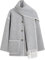 SOUTH AREA - Wollmantel für Damen mit besticktem Schal - Elegant, Warm und Vielseitig, Ideal für den Winter, Übergrößen-Stil mit Taschen