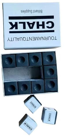 harayaa 12x Gessetti da Biliardo Gesso per Stecche da Biliardo Forniture Portatili Pratici Accessori da Biliardo per Stecche da Biliardo per Club Sportivi, Nero