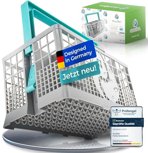OLLEIRA Panier à couverts pour lave-vaisselle | Bac à couverts | Ajustement universel et stable | Idéal pour votre maison