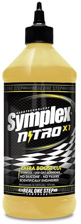 Pulimento Para Coche/Moto De Alto Corte, Real One Step 3 En 1. Reparador Arañazos Sin Silicona, Quita Rayones. No Mancha. Corte, Nivelación Y Sellado Con Alto Brillo (Nitro X1, 473, mililitro)