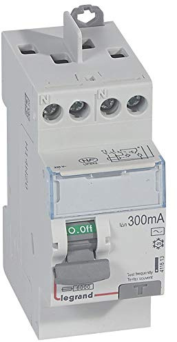 Interrupteur différentiel 2P 230V~ 25A type AC 300mA - 2 modules