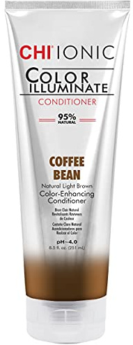 CHI Ionic Color Illuminate Conditioner, Coffee Bean, Color Enhancing Conditioner, 251 ml