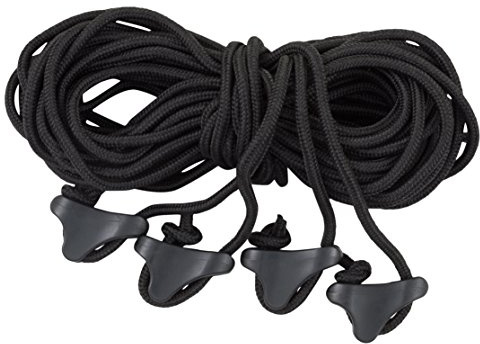 ALPS Mountaineering Tent Guy Ropes, Set of 4 (Black)