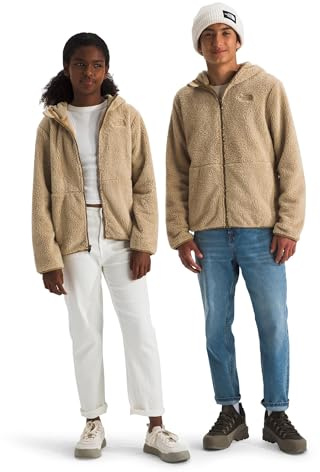 The North Face Campshire F/Z Hoodie Giacca di pile per bambini Khaki Stone 164