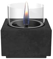 Erica 12 MgO Black ceramik/betonkeramik tischfeuer tenderflame 12,5 x 12,5 x 13 cm