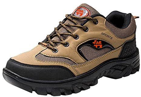 Generisch Zapatos de senderismo para hombre, impermeables, para trekking y senderismo, antideslizantes, ligeros, para exteriores, informales, para caminar, cómodos, para senderismo, caqui, 43 EU