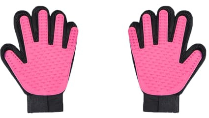 JRTEAY Cat Grooming Glove, Cat Brush Glove, Gentle Deshedding Brush Glove