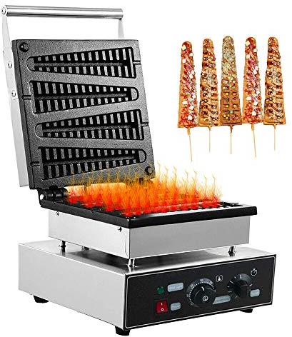 Commercial Waffle Maker - Teflon Coated Non-Stick Waffle Baker Machine - 220V