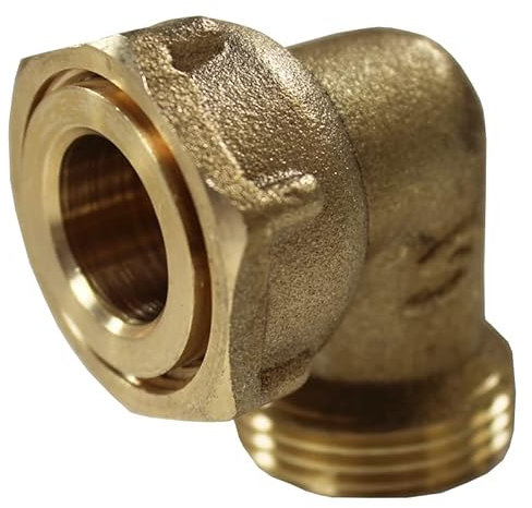 Arcanaute - Raccord laiton à visser - Coude mâle 3/4 femelle écrou prisonnier 3/4 (20/27) - Arcanaute