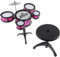 Milisten Kit de batterie pour enfants : batterie jazz 5 tambours avec tabouret, mini groupe, instruments de musique, cadeau pour débutants, garçons et filles