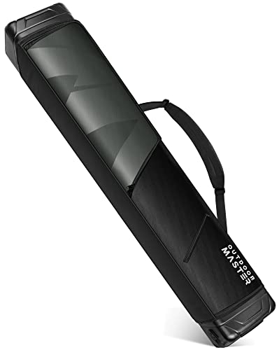 OutdoorMaster Snowboardtasche, ABS-Hartschalen-Enden, Snowboard-Reisetasche mit wasserabweisendem Futter, gepolsterte Snowboard-Tasche für Reisen – bis zu 163 cm