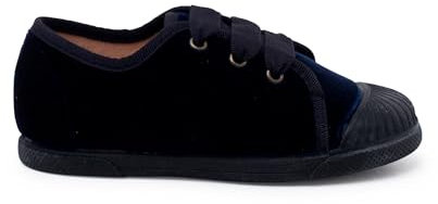 Pisamonas Zapatilla Terciopelo Cordón Faya Talla 22 Color Azul Marino