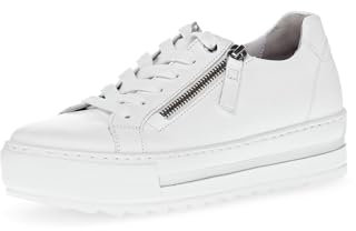 Gabor Damen Low-Top Sneaker, Frauen Halbschuhe,Leichte Mehrweite (G),Ugly Sneaker,Chunky Sneaker,dad Shoes,straßenschuhe,Weiss,41 EU / 7.5 UK