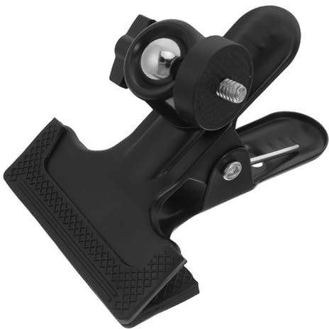 SOIMISS 360grado Pinza Cámara Trípode Resistente con Cabeza Bola Giratoria para Fotografía Estudio Streaming Abrazadera De Ajustable Compatible Flash Accesorios