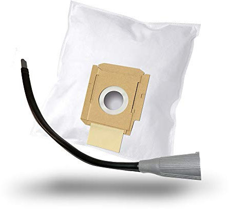 MisterVac | compatibile con sacchetti per aspirapolvere sacchetti di ricambio 10 pezzi + ugello flessibile (circa 64 cm) ugello di ricambio Hoover SC 192 Alpina