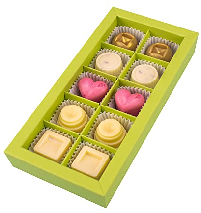 GREENDOOR Badepralinen Geschenk-Set Cremebad 100g, natürliche Badezusätze mit BIO Kakaobutter, handgefertigte Naturkosmetik, Natur Badezusatz, Manufaktur Geschenke