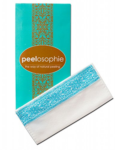 Carenesse Peeling-Handschuh Peelosophie I Porentiefes Peeling Körper & Gesicht für reine Haut I Hamam Peelinghandschuh natürlich & effektiv I Scrub exfoliating glove I Ohne Chemie & Plastik