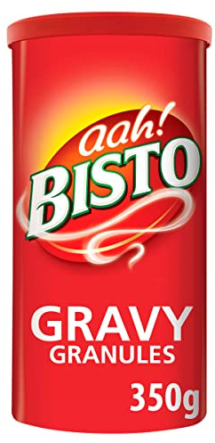 Bisto Flavoursome & Delicious Gravy Granules for Hearty Family Mealtimes, 350 g Drum (Pack of 1)