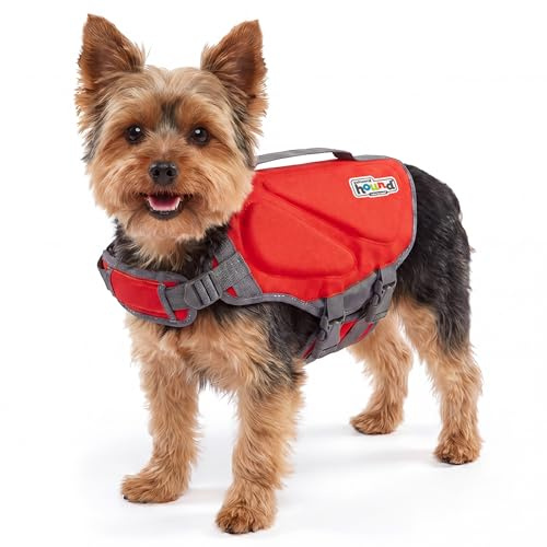 Outward Hound Dawson Dog Life Jacket, X-Small, Red