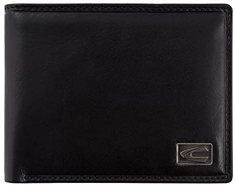 camel active Japan Herren Geldbörse Querformat RFID Leder Mittelgroß Schwarz