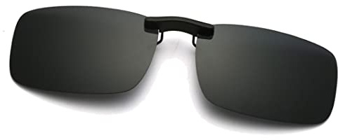 Long Keeper Clip Occhiali da Sole Polarizzati per Uomo Donna, Clip per Occhiali Senza Montatura Rettangolari Lenti da Sole Sovrapponibili a Occhiali da Vista