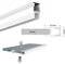 TOT ELECTRIC 2 metri Profilo in alluminio per strisce strip led illuminazione bordo Mensole mensola di vetro 8mm