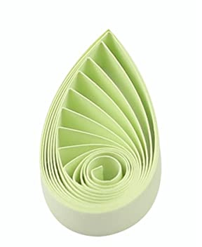 ODETOJOY Quilling Remsor 5 mm papper kvilling set enfärgad stjärna origami-papper gör-det-själv handhantverk enfärgat quilling papper filigé remsor (ljusgrön)